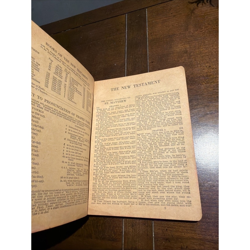 New Testament Whitman Publishing Company No. 816 King James Version 1940's - Picture 4 of 6